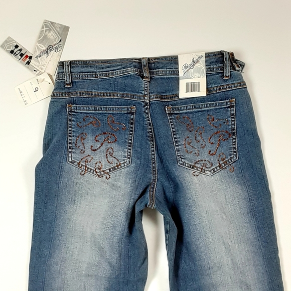 Paco Jeans Denim - NWT Paco Jeans Capri Denim Belt Beaded 9 (28×22)